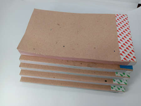 Bangladeshi Receipt Book Closeup on White Backgroundの写真素材