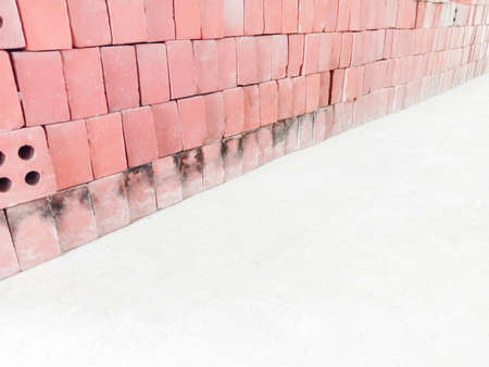 red colored stylish brick stock for sellの写真素材