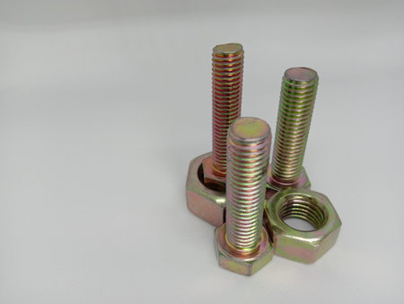 Iron Made Nut and Bolt Closeup For Sell