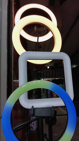 neon lights of multiple colored on shop for sell and mobile