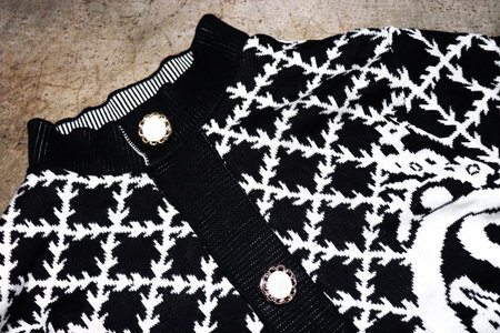 black colored sweater stock on factory for winter sell
