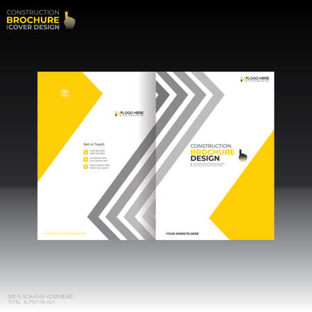 vector brochure cover design for any kind of useのイラスト素材