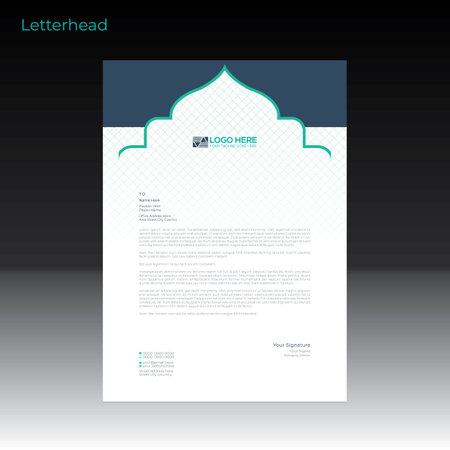 vector letterhead design for any best kind of useのイラスト素材