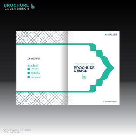 vector brochure cover design for any kind of useのイラスト素材