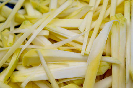 tasty and fresh row mango stock on shop for sellの写真素材