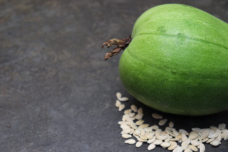 wax gourd with seeds on shop for sell