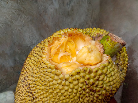 tasty and healthy ripe jackfruit with cloves for eat