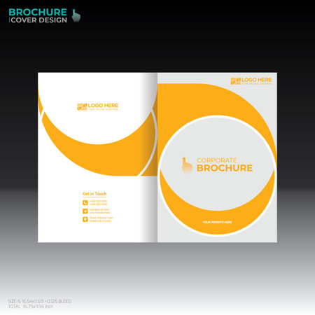 vector brochure cover design for any kind of useのイラスト素材