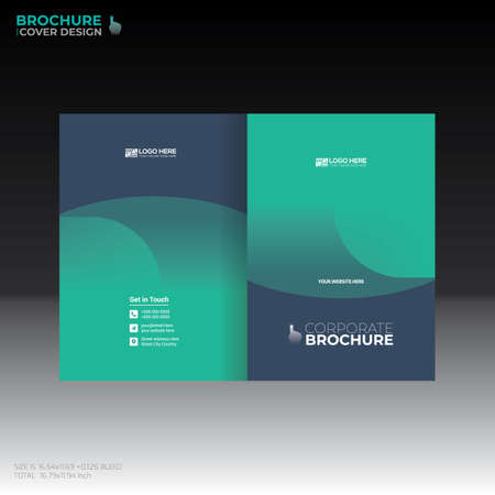 vector brochure cover design for any kind of useのイラスト素材