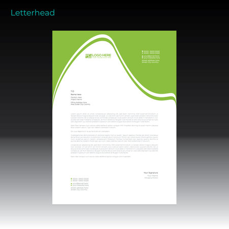 letterhead design for corporate and any best useのイラスト素材
