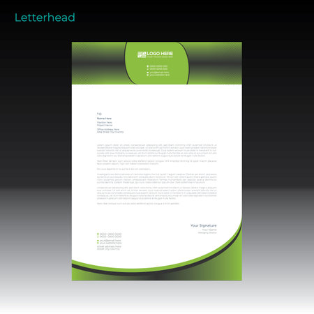 letterhead design for corporate and any best useのイラスト素材