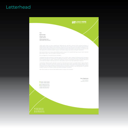 letterhead design for corporate and any best useのイラスト素材