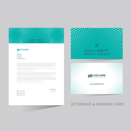 vector letterhead and business card for any kind of useのイラスト素材