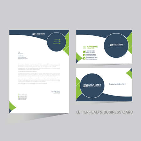 vector letterhead and business card for any kind of useのイラスト素材