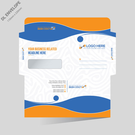 vector envelope design for any company useのイラスト素材
