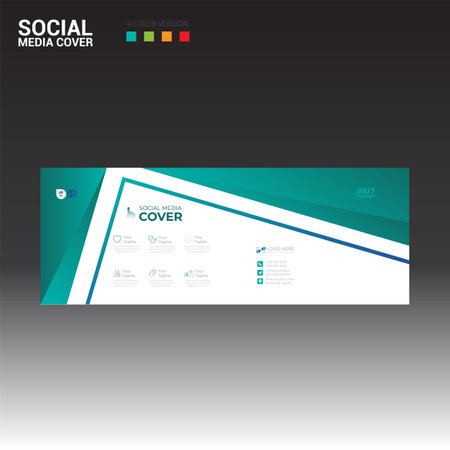social media cover banner for any best company useのイラスト素材