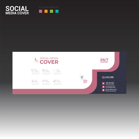 social media cover banner for any best company useのイラスト素材