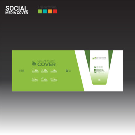 social media cover banner for any best company useのイラスト素材