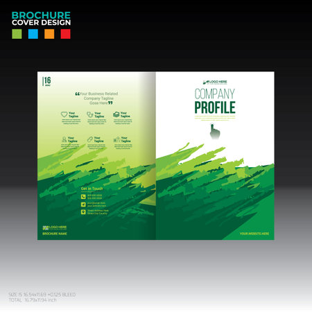 brochure cover design for any kind of useのイラスト素材