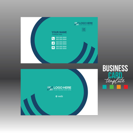 vector business card design for corporate and any best company useのイラスト素材