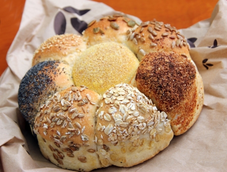 Loaf of Seeded speicality bread, different grains and seeds all in oneの写真素材