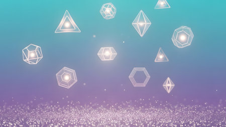 Abstract polygonal space low poly dark background with connecting dots and lines. Connection structure. 3d renderingの素材