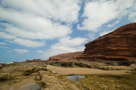 Legzira beach in Morocco の写真素材