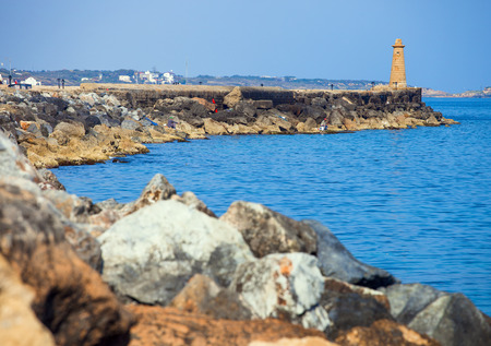 Old lighthouse in Kyrenia (Girne), North Cyprusの写真素材