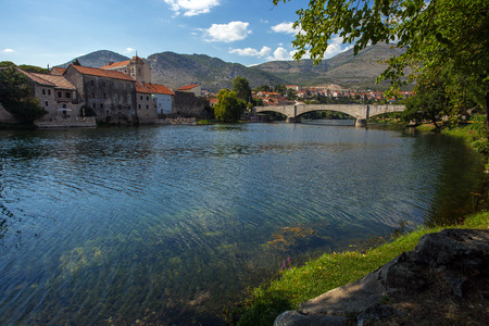 Panoramic view of Trebinje town, Bosnia and Herzegovinaの写真素材