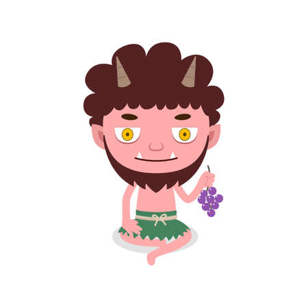 Japanese small mountain giant ghosts, devil, youkai illustrationのイラスト素材