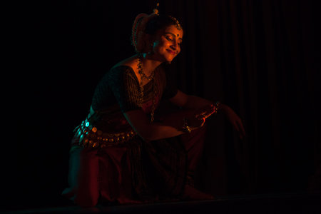 A highly talented Odissi dancer performs during the Odissi evening recital event on October 19,2018...