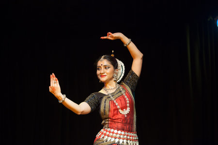 A highly talented Odissi dancer performs during the Odissi evening recital event on October 19,2018...