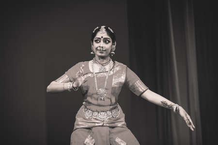 A talented bharatnatyam dancerのeditorial素材