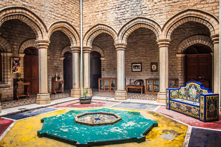 Interiors and exteriors of Bengaluru palace shot on July 21,2019のeditorial素材