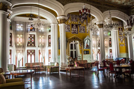 Interiors and exteriors of Bengaluru palace shot on July 21,2019のeditorial素材