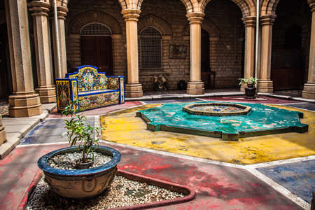 Interiors and exteriors of Bengaluru palace shot on July 21,2019のeditorial素材