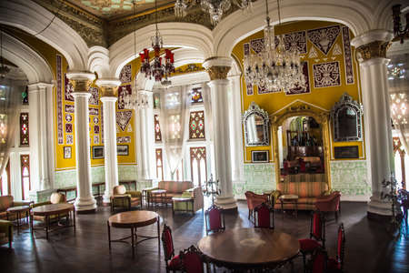Interiors and exteriors of Bengaluru palace shot on July 21,2019のeditorial素材