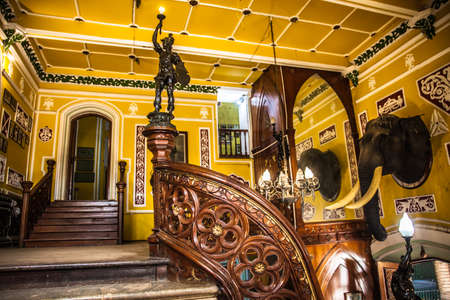 Interiors and exteriors of Bengaluru palace shot on July 21,2019のeditorial素材