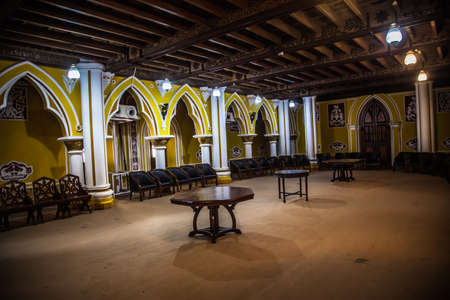 Interiors and exteriors of Bengaluru palace shot on July 21,2019のeditorial素材