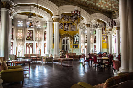 Interiors and exteriors of Bengaluru palace shot on July 21,2019のeditorial素材