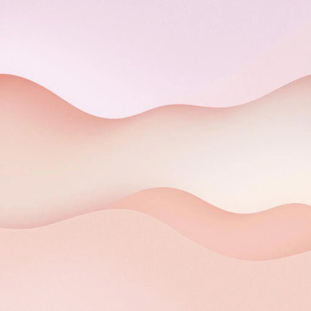 Abstract wavy background in pastel colors. Paper cut style.の素材