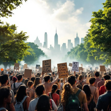 Thousands of people demonstrate as part of nationwide day of protest against proposed labor reforms by Socialist Government.の素材
