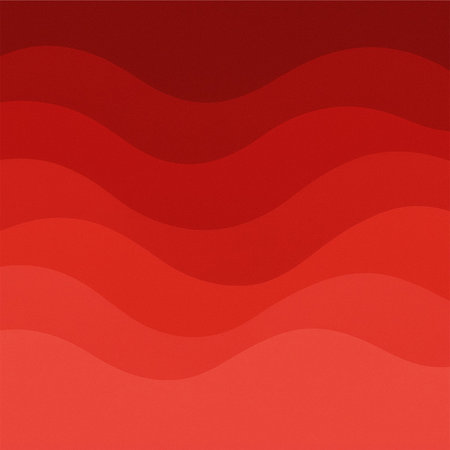 Abstract red background with wavy lines. Vector illustration for your designの素材