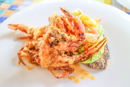 Deep-fried crabの写真素材