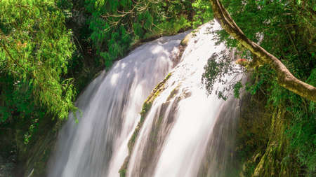 waterfalls of Chiflon Chiapas Mexicoの写真素材