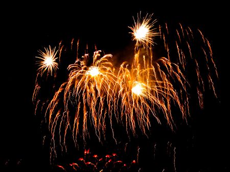 4th of July fireworks in Seattleの写真素材