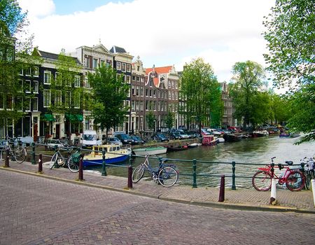 Amsterdam canal の写真素材