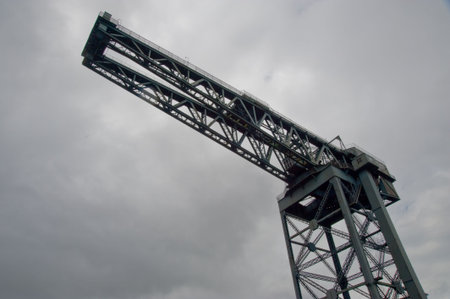 Crane with sky background
