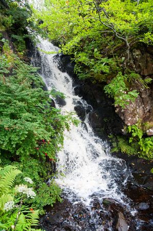Waterfall in the Highlands of Scotlandの写真素材