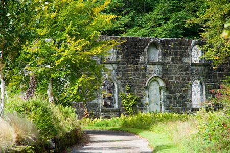 Building on the grounds of Armadale castle on the Isle of Skyeの写真素材